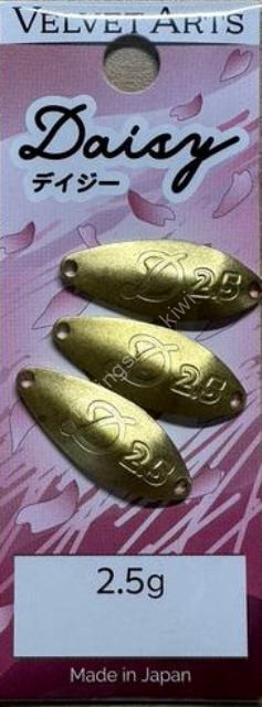 VELVET ARTS Lure Blank Daisy 2.5g #Brass Blank 3pcs set