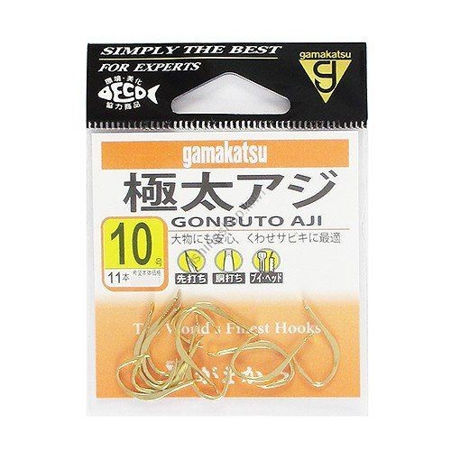 Gamakatsu Rose Extra Thick Horse mackerel Gold 10