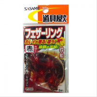 SASAME Feather Ring P-208 [Red] (5pcs)