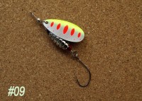 RIVER OLD Satellite. Toopeedo 8.0g #09 FL Chartreuse・FL Red Yamame