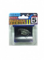 SHOUT! Curve Point Blade Treble 211CS [Silver] #5 (9pcs)