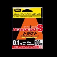 DUEL Armored S Trout [Yellow&Camouflage Green] 100m #0.1 (3lb)