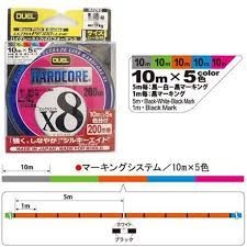 DUEL Hardcore X8 [5-color Marking] 200m #1.5 (30lb)