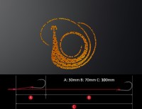 MATSUOKA SPECIAL Triple Mega Phoenix 185mm with Hook #Dot Orange