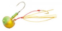 ECOGEAR Oval Tenya M Hook No.8 (28g) #T12 Gold Green Glow
