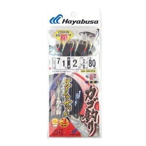 Hayabusa Falcon HN105 One-Step Fly Keimura Mackerel Skin Rainbow & Kara Hook 7