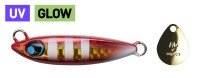 FISH ARROW CoroJig Blade 50g #012 Akakin Zebra Glow