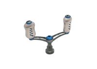 LIVRE 4738 Double Handle Wing 72 Fino Knob for Shimano S2 #Gunmetal/Blue