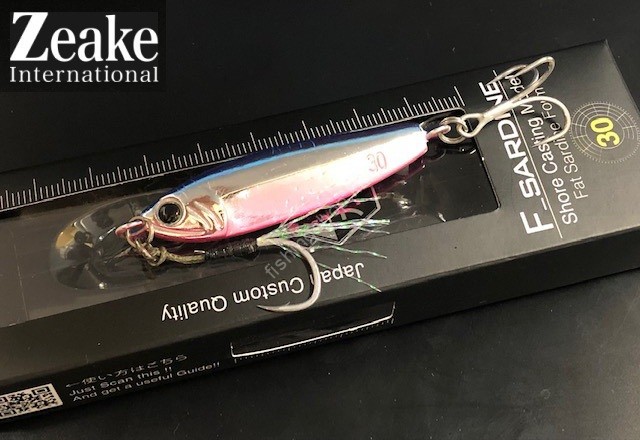 ZEAKE F_Sardine 30g #FS107 Alumi Blue Pink UV21