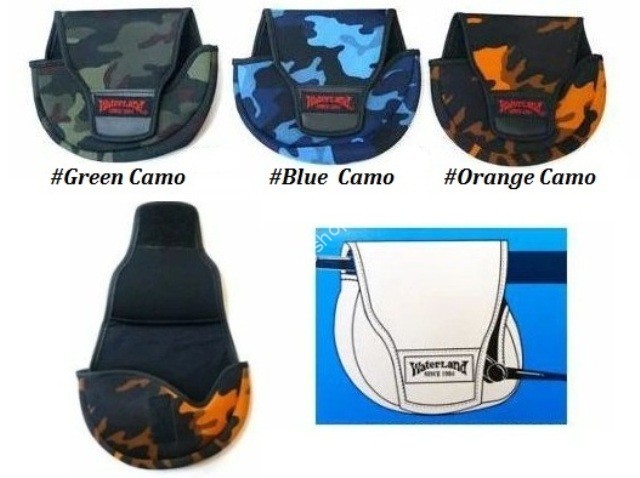 WATERLAND Spinning Reel Cover #Green Camo