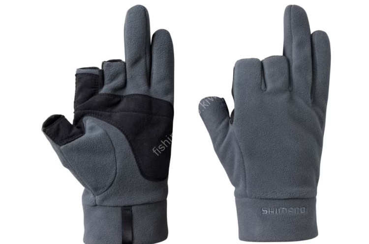 SHIMANO GL-031W Gore-Tex Windstopper Fleece Gloves 3 (Charcoal) M