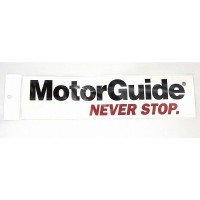 MOTOR GUIDE MG Cutting Sticker 300mm Black x Red