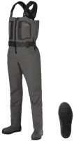 SHIMANO FF-001V DS+4 Stretch Wader Cut Pin Felt Charcoal Gray 2XL