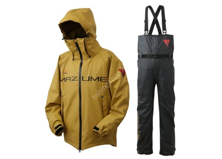 MAZUME Rough Water Rain Suit 3L #Mustard