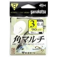GAMAKATSU A1 Kaku Multi w/Thread 90cm [White] #5 Line 0.4 (9pcs)