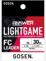 GOSEN Answer Light Game FC Leader [Natural] 30m #0.8 (3lb)