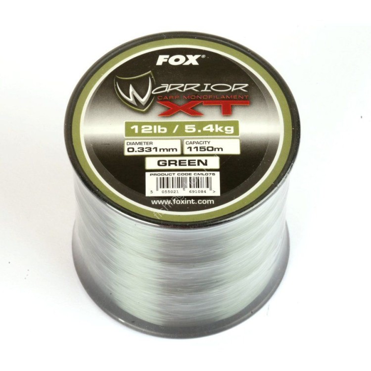 FOX Warrior XT Carp Monofilament [Green] 1150m (12lb)