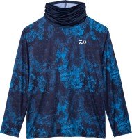 DAIWA DE-6023 Ice Dry High Neck Rash Guard (Bottom Ocean) 2XL