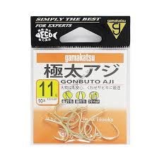 GAMAKATSU Extreme Thick Aji [Gold] #11 (10pcs)