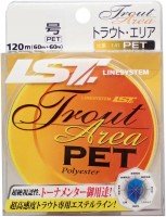 LINE SYSTEM Trout Area Pet [Polyester] Natural 120m (60m + 60m) #0.4