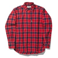 TIEMCO Foxfire TS Warm Check Shirt (Red) M