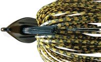 DEPS Flat Back Jig 3/4oz Silicone Skirt #30 Green Pumpkin