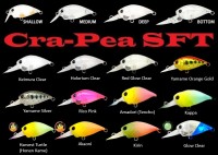LUCKY CRAFT Deep Cra-Pea SFT #Red Glow Clear