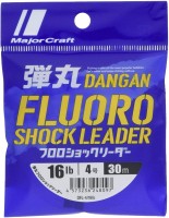 MAJOR CRAFT Dangan Fluoro Shock Leader [Natural] 30m #4 (16lb)