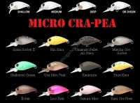 LUCKY CRAFT Micro Cra-Pea DR2 Hook SS #Goma Sherbet II