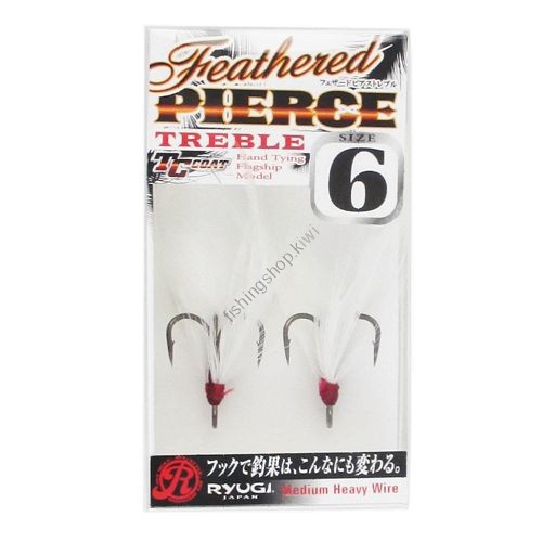 RYUGI HFP046 FEATHERED PIERCE TREBLE WH 6