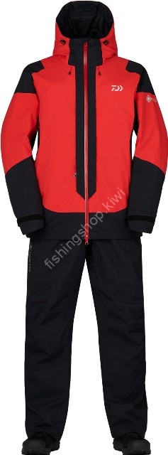 DAIWA DW-1823 Gore-Tex Product Combination Up Winter Suit (Red) 2XL