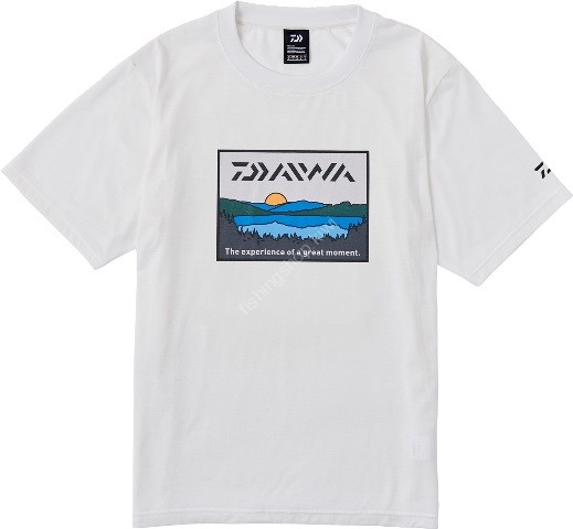 DAIWA DE-6324 Fishing Net T-Shirt Lakeside (White) M