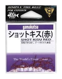 GAMAKATSU Shot Kisu [Red] #6 (20pcs)