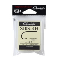GAMAKATSU 66368 Fly Hooks S10S-4H 4xHeave Wire Forged #4/0 (10pcs)