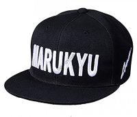 MARUKYU MARUKYU FLAT VISOR CAP01 BLACK / WHITE FREE