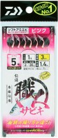 DAIWA Kaiteki Syokuninn Sabiki Soft Amiebi 3-0.8 Pink