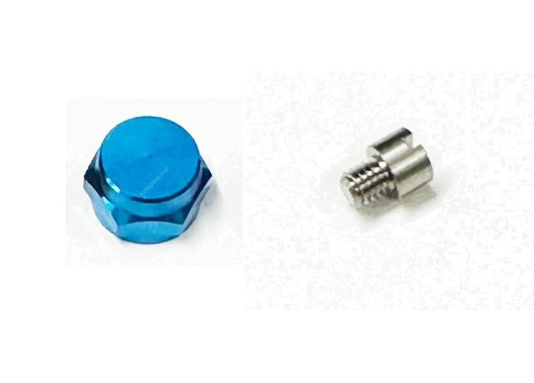 ZPI Color Handle Nut and Stainless Steel Fixing Screw #Blue