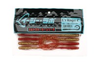 EASY LAB Ez Ringer 4" Saltwater Series #224 North Sea Red and Gold (8 pcs)