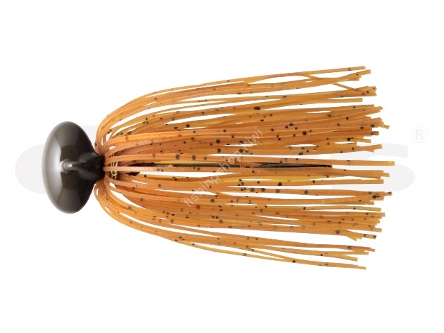 DEPS Hype Football Jig 1/4oz Silicone Skirt #31 Pumpkin Seed