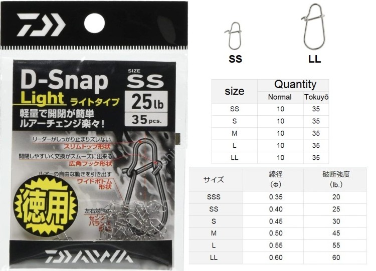 DAIWA D-Snap Light L (Tokuyo)