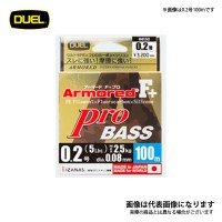 DUEL Armored F+ Pro Bass [Silver w/High-visibility Orange Markings] 100m #1.5 (25lb)