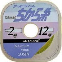 GOSEN Chikara Ito Taper Line 2-12 [Yellow Green] 13m