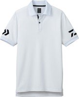 DAIWA DE-7906 Short Sleeve Polo Shirt (White x Black) XL
