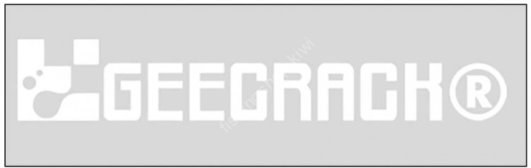 GEECRACK Logo Sticker GEECRACK 400 White