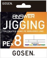 GOSEN Answer Jigging PE x8 [10m x 5color] 400m #2 (35lb)