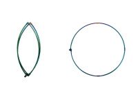NISSIN Zerosum Ash Frame (folded in four) Titanium #Rainbow 50cm