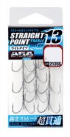 SHOUT! Straight Point Blade Treble 213SS [Silver] #10 (8pcs)