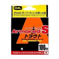 DUEL Armored S Trout [Yellow&Camouflage Green] 100m #0.4 (6lb)