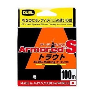 DUEL Armored S Trout [Yellow&Camouflage Green] 100m #0.4 (6lb)