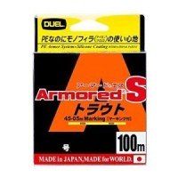 DUEL Armored S Trout [Yellow&Camouflage Green] 100m #0.4 (6lb)